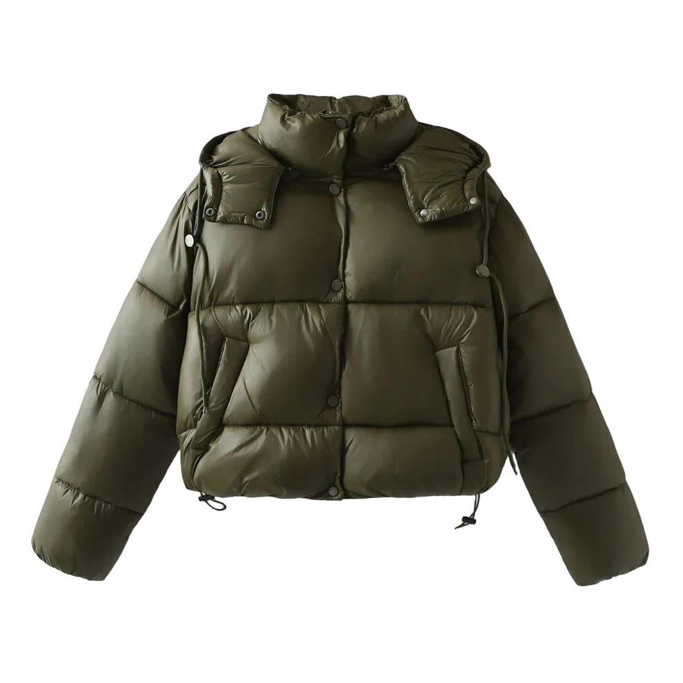 Zara™️ - Olive Puffer Jacket