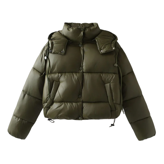 Zara™️ - Olive Puffer Jacket