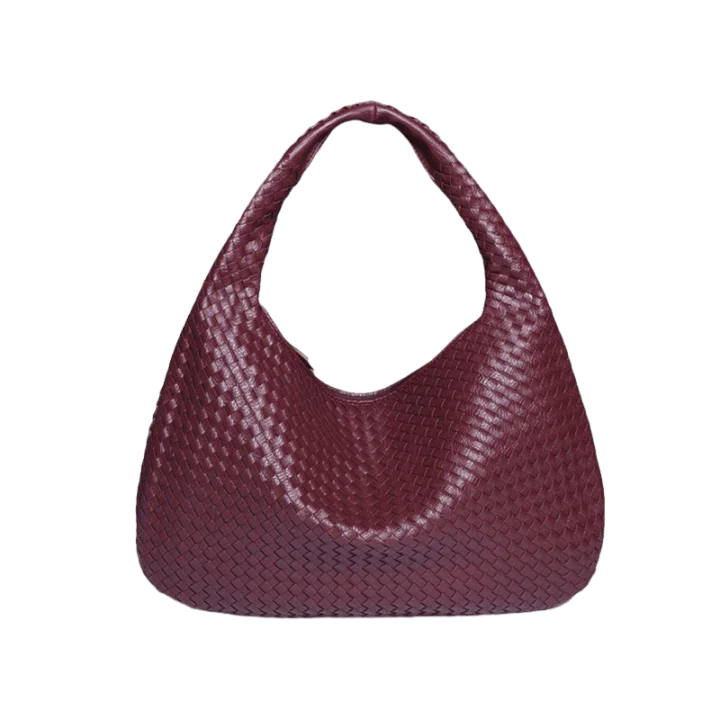 Isadora™️ - Burgundy Woven Bag