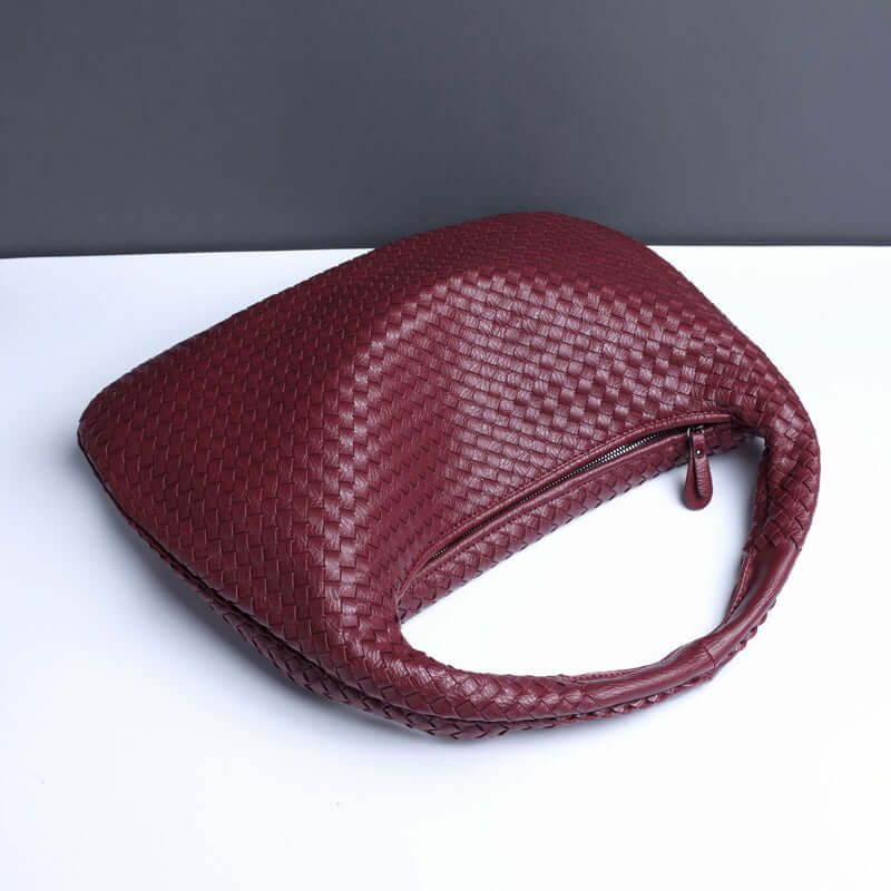 Isadora™️ - Burgundy Woven Bag